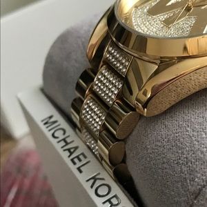 Michael Kors NEW mk-6487 Bradshaw Gold Crystal